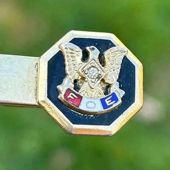 5/$25 FOE American Military brass vintage tie clip 🪖🎖️ - Picture 5 of 6